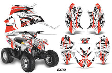 Load image into Gallery viewer, ATV Decal Graphic Kit Quad Wrap For Polaris Outlaw 90 2008-2014 Outlaw 110 2016 EXPO WHITE-atv motorcycle utv parts accessories gear helmets jackets gloves pantsAll Terrain Depot