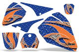 Dirt Bike Decal Graphic Kit Sticker Wrap For Yamaha PW80 PW 80 1996-2006 TRIBAL ORANGE BLUE