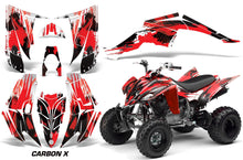 Load image into Gallery viewer, ATV Decal Graphic Kit Quad Sticker Wrap For Yamaha Raptor 350 2004-2014 CARBONX RED-atv motorcycle utv parts accessories gear helmets jackets gloves pantsAll Terrain Depot