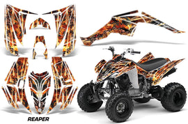 ATV Decal Graphic Kit Quad Sticker Wrap For Yamaha Raptor 350 2004-2014 FIRESTORM WHITE-atv motorcycle utv parts accessories gear helmets jackets gloves pantsAll Terrain Depot