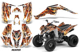 ATV Decal Graphic Kit Quad Sticker Wrap For Yamaha Raptor 350 2004-2014 FIRESTORM WHITE