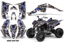 Load image into Gallery viewer, ATV Decal Graphic Kit Quad Sticker Wrap For Yamaha Raptor 350 2004-2014 HATTER SILVER BLUE-atv motorcycle utv parts accessories gear helmets jackets gloves pantsAll Terrain Depot