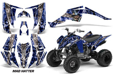 Load image into Gallery viewer, ATV Decal Graphic Kit Quad Sticker Wrap For Yamaha Raptor 350 2004-2014 HATTER BLUE SILVER-atv motorcycle utv parts accessories gear helmets jackets gloves pantsAll Terrain Depot