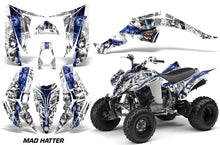 Load image into Gallery viewer, ATV Decal Graphic Kit Quad Sticker Wrap For Yamaha Raptor 350 2004-2014 HATTER BLUE WHITE-atv motorcycle utv parts accessories gear helmets jackets gloves pantsAll Terrain Depot
