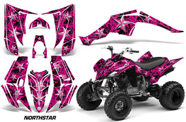 ATV Decal Graphic Kit Quad Sticker Wrap For Yamaha Raptor 350 2004-2014 NORTHSTAR CHROME PINK-atv motorcycle utv parts accessories gear helmets jackets gloves pantsAll Terrain Depot