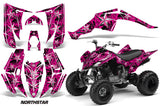 ATV Decal Graphic Kit Quad Sticker Wrap For Yamaha Raptor 350 2004-2014 NORTHSTAR CHROME PINK