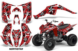 ATV Decal Graphic Kit Quad Sticker Wrap For Yamaha Raptor 350 2004-2014 NORTHSTAR RED-atv motorcycle utv parts accessories gear helmets jackets gloves pantsAll Terrain Depot