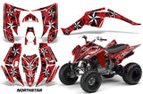 ATV Decal Graphic Kit Quad Sticker Wrap For Yamaha Raptor 350 2004-2014 NORTHSTAR RED