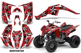 ATV Decal Graphic Kit Quad Sticker Wrap For Yamaha Raptor 350 2004-2014 NORTHSTAR RED