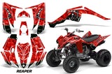 ATV Decal Graphic Kit Quad Sticker Wrap For Yamaha Raptor 350 2004-2014 REAPER RED