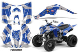ATV Decal Graphic Kit Quad Sticker Wrap For Yamaha Raptor 350 2004-2014 TBOMBER BLUE