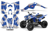 ATV Decal Graphic Kit Quad Sticker Wrap For Yamaha Raptor 350 2004-2014 TBOMBER BLUE