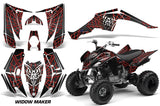ATV Decal Graphic Kit Quad Sticker Wrap For Yamaha Raptor 350 2004-2014 WIDOW RED BLACK