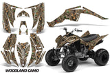 ATV Decal Graphic Kit Quad Sticker Wrap For Yamaha Raptor 350 2004-2014 WOODLAND CAMO