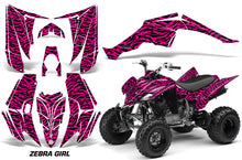 Load image into Gallery viewer, ATV Decal Graphic Kit Quad Sticker Wrap For Yamaha Raptor 350 2004-2014 ZEBRA GIRL PINK BLACK-atv motorcycle utv parts accessories gear helmets jackets gloves pantsAll Terrain Depot