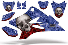 Load image into Gallery viewer, Dirt Bike Graphics Kit Decal Sticker Wrap For Yamaha TTR50 2006-2018 BONES BLUE-atv motorcycle utv parts accessories gear helmets jackets gloves pantsAll Terrain Depot