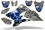Dirt Bike Graphics Kit Decal Sticker Wrap For Yamaha TTR50 2006-2018 CHECKERED BLUE