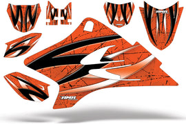 Dirt Bike Graphics Kit Decal Sticker Wrap For Yamaha TTR50 2006-2018 FADE ORANGE-atv motorcycle utv parts accessories gear helmets jackets gloves pantsAll Terrain Depot