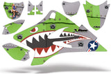 Dirt Bike Graphics Kit Decal Sticker Wrap For Yamaha TTR50 2006-2018 WARHAWK GREEN