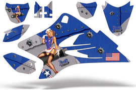 Dirt Bike Graphics Kit Decal Sticker Wrap For Yamaha TTR50 2006-2018 TBOMBER BLUE-atv motorcycle utv parts accessories gear helmets jackets gloves pantsAll Terrain Depot