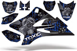 Dirt Bike Graphics Kit Decal Sticker Wrap For Yamaha TTR50 2006-2018 TOXIC BLUE BLACK