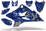 Dirt Bike Graphics Kit Decal Sticker Wrap For Yamaha TTR50 2006-2018 DOG FIGHT BLUE