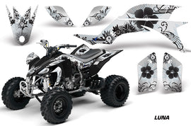 ATV Graphics Kit Quad Decal Sticker Wrap For Yamaha YFZ450 2004-2013 LUNA BLACK-atv motorcycle utv parts accessories gear helmets jackets gloves pantsAll Terrain Depot