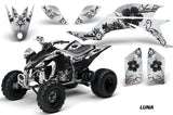 ATV Graphics Kit Quad Decal Sticker Wrap For Yamaha YFZ450 2004-2013 LUNA BLACK