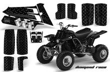 Load image into Gallery viewer, ATV Graphics Kit Quad Decal Sticker Wrap For Yamaha Banshee 350 1987-2005 DIAMOND RACE BLACK-atv motorcycle utv parts accessories gear helmets jackets gloves pantsAll Terrain Depot
