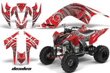 ATV Graphics Kit Quad Decal Sticker Wrap For Yamaha Raptor 700 2006-2012 DEADEN RED
