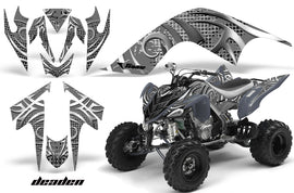 ATV Graphics Kit Quad Decal Sticker Wrap For Yamaha Raptor 700 2006-2012 DEADEN SILVER-atv motorcycle utv parts accessories gear helmets jackets gloves pantsAll Terrain Depot