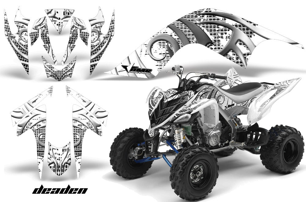 ATV Graphics Kit Quad Decal Sticker Wrap For Yamaha Raptor 700 2006-2012 DEADEN WHITE-atv motorcycle utv parts accessories gear helmets jackets gloves pantsAll Terrain Depot