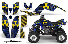 Load image into Gallery viewer, ATV Decal Graphics Kit Quad Sticker Wrap For Yamaha Raptor 660 2001-2005 MELTDOWN BLUE YELLOW-atv motorcycle utv parts accessories gear helmets jackets gloves pantsAll Terrain Depot