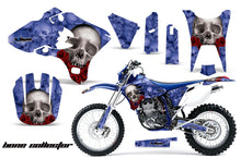 Load image into Gallery viewer, Dirt Bike Graphics Kit Decal Wrap For Yamaha WR250F WR450F 2003-2004 BONES BLUE-atv motorcycle utv parts accessories gear helmets jackets gloves pantsAll Terrain Depot