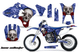 Dirt Bike Graphics Kit Decal Wrap For Yamaha WR250F WR450F 2003-2004 BONES BLUE