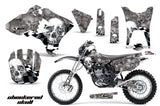 Graphics Kit Decal Sticker Wrap + # Plates For Yamaha WR250F WR450F 2003-2004 CHECKERED CHROME SILVER