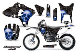 Dirt Bike Graphics Kit Decal Wrap For Yamaha WR250F WR450F 2003-2004 CHECKERED BLUE BLACK