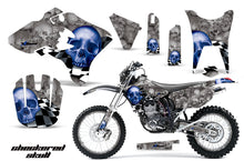 Load image into Gallery viewer, Graphics Kit Decal Sticker Wrap + # Plates For Yamaha WR250F WR450F 2003-2004 CHECKERED BLUE SILVER-atv motorcycle utv parts accessories gear helmets jackets gloves pantsAll Terrain Depot