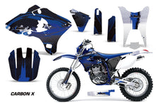 Load image into Gallery viewer, Dirt Bike Graphics Kit Decal Wrap For Yamaha WR250F WR450F 2003-2004 CARBONX BLUE-atv motorcycle utv parts accessories gear helmets jackets gloves pantsAll Terrain Depot
