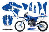 Dirt Bike Graphics Kit Decal Wrap For Yamaha WR250F WR450F 2003-2004 CONTENDER WHITE BLUE