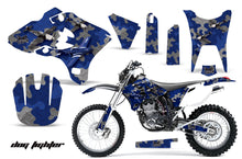 Load image into Gallery viewer, Dirt Bike Graphics Kit Decal Wrap For Yamaha WR250F WR450F 2003-2004 DOG FIGHT BLUE-atv motorcycle utv parts accessories gear helmets jackets gloves pantsAll Terrain Depot