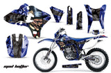 Dirt Bike Graphics Kit Decal Wrap For Yamaha WR250F WR450F 2003-2004 HATTER BLUE BLACK