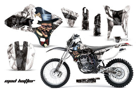 Dirt Bike Graphics Kit Decal Wrap For Yamaha WR250F WR450F 2003-2004 HATTER BLACK WHITE-atv motorcycle utv parts accessories gear helmets jackets gloves pantsAll Terrain Depot