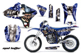 Graphics Kit Decal Sticker Wrap + # Plates For Yamaha WR250F WR450F 2003-2004 HATTER BLUE SILVER