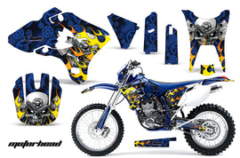 Dirt Bike Graphics Kit Decal Wrap For Yamaha WR250F WR450F 2003-2004 MOTORHEAD BLUE-atv motorcycle utv parts accessories gear helmets jackets gloves pantsAll Terrain Depot