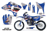 Graphics Kit Decal Sticker Wrap + # Plates For Yamaha WR250F WR450F 2003-2004 WARHAWK BLUE
