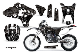 Dirt Bike Graphics Kit Decal Wrap For Yamaha WR250F WR450F 2003-2004 REAPER BLACK-atv motorcycle utv parts accessories gear helmets jackets gloves pantsAll Terrain Depot