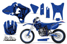 Load image into Gallery viewer, Graphics Kit Decal Sticker Wrap + # Plates For Yamaha WR250F WR450F 2003-2004 RELOADED BLACK BLUE-atv motorcycle utv parts accessories gear helmets jackets gloves pantsAll Terrain Depot
