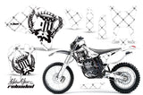 Dirt Bike Graphics Kit Decal Wrap For Yamaha WR250F WR450F 2003-2004 RELOADED BLACK WHITE