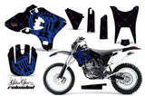 Dirt Bike Graphics Kit Decal Wrap For Yamaha WR250F WR450F 2003-2004 RELOADED BLUE BLACK